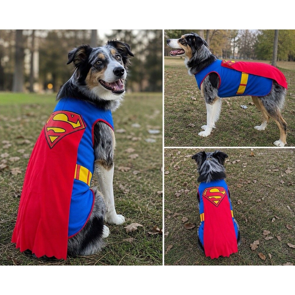 NWT Superman Dog Outfit size XL